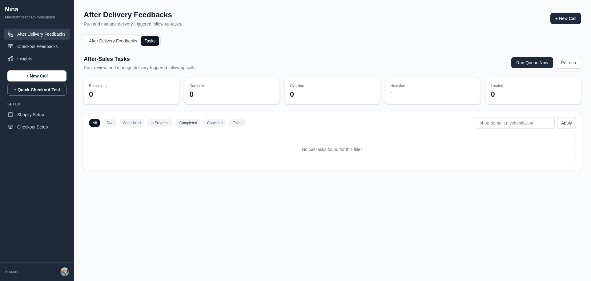 After-sales task queue and task management (authenticated)