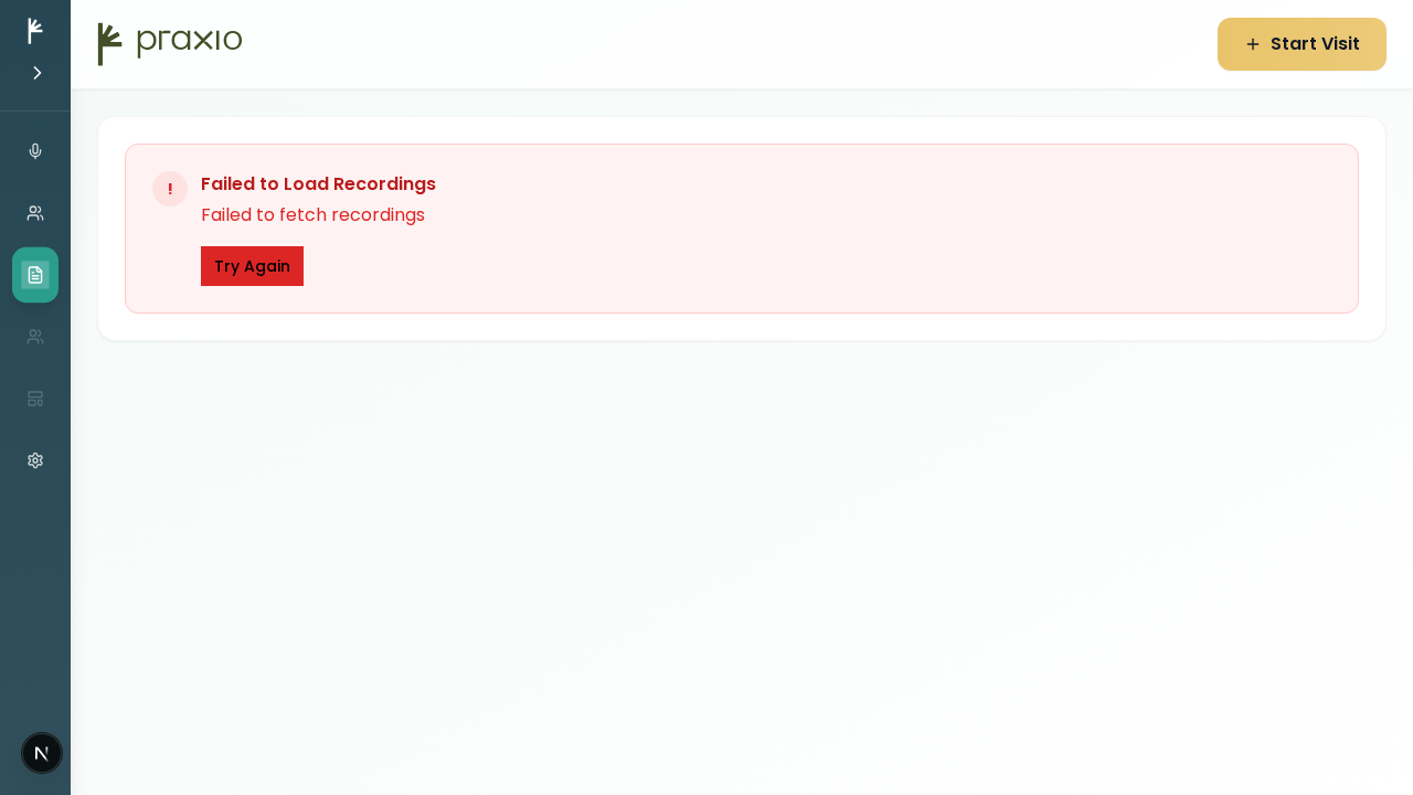 Records view for consultation documentation